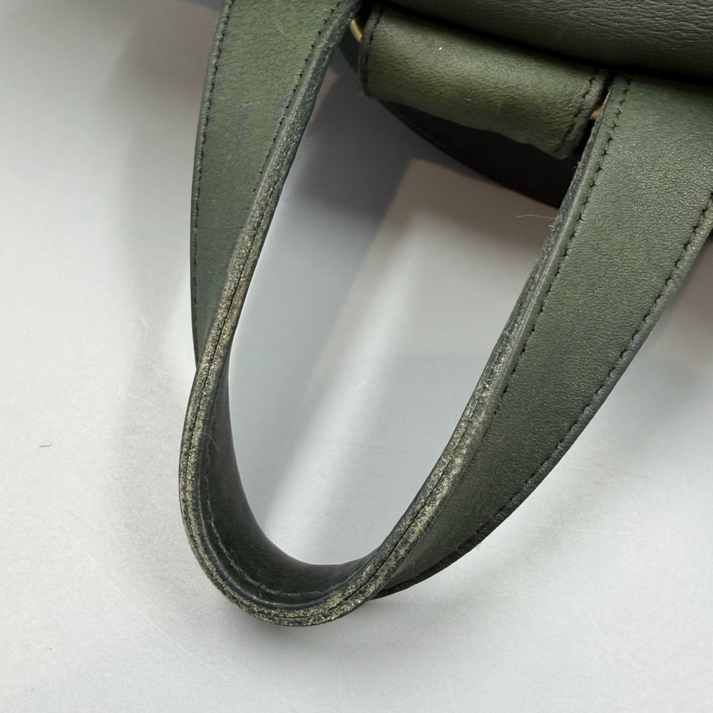 Coach 9943 Vintage Flap Backpack Bottle Green Leather - Picture 3 of 13